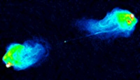 Giant Jets from an Active Galaxy